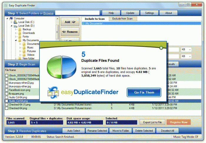 free easy duplicate finder